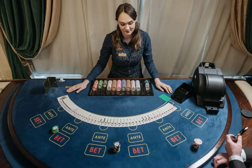 Professional casino dealer